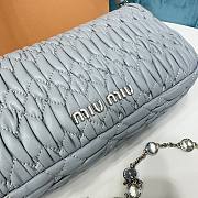 Okify Miumiu Crystal Cloque Nappa Leather Bag Gray - 2