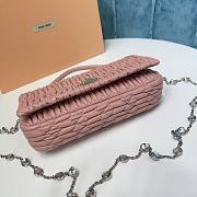 Okify Miumiu Crystal Cloque Nappa Leather Bag Light Pink - 4