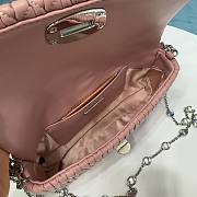 Okify Miumiu Crystal Cloque Nappa Leather Bag Light Pink - 5