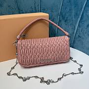 Okify Miumiu Crystal Cloque Nappa Leather Bag Light Pink - 3