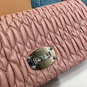 Okify Miumiu Crystal Cloque Nappa Leather Bag Light Pink - 2