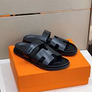 Hermès Chypre Sandals Black - 5