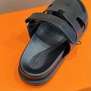 Hermès Chypre Sandals Black - 4
