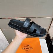 Hermès Chypre Sandals Black - 3