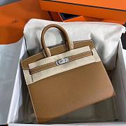 Hermès Birkin Epsom Brown/ Silver 25cm - 5