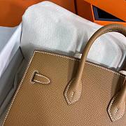 Hermès Birkin Epsom Brown/ Silver 25cm - 3