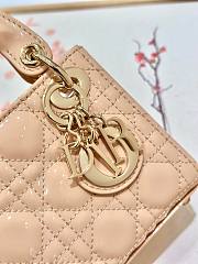 Okify Dior Micro Lady Bag Light Pink Patent Cannage Calfskin 12cm - 3