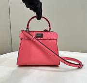 FENDI Peekaboo Shoulder Hand Bag Leather Pink - 1