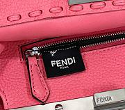 FENDI Peekaboo Shoulder Hand Bag Leather Pink - 3