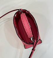 FENDI Peekaboo Shoulder Hand Bag Leather Pink - 5