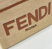 FENDI Shunshine Medium Raffia Beige - 6