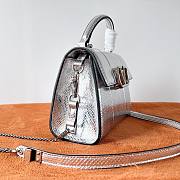 VALENTINO Garavani Mini Top Handle Bag Silver  - 5