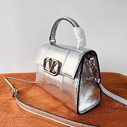 VALENTINO Garavani Mini Top Handle Bag Silver  - 2