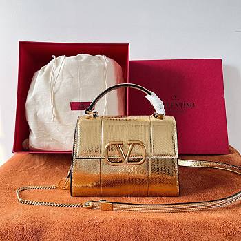 VALENTINO Garavani Mini Top Handle Bag Gold