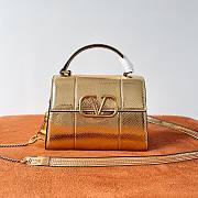VALENTINO Garavani Mini Top Handle Bag Gold - 4
