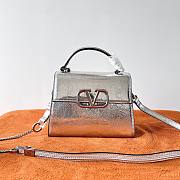 VALENTINO Garavani Mini Top Handle Bag Silver 1 - 2