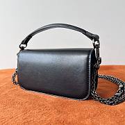 Valentino Garavani Locò Small Jewel Logo Shoulder Bag in Leather Black - 5