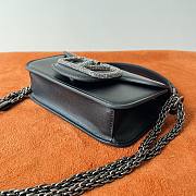 Valentino Garavani Locò Small Jewel Logo Shoulder Bag in Leather Black - 2
