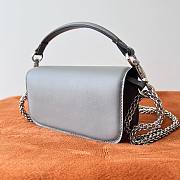 Valentino Garavani Locò Small Jewel Logo Shoulder Bag in Leather Grey - 6