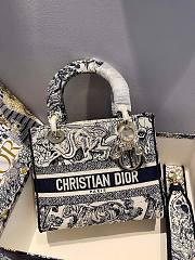 Dior Lady D'Lite Black/White Toile de Jouy Reverse Embroidery 24 - 4
