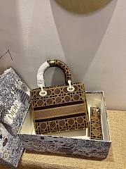 Okify Dior Lady D'Lite 24 Brown Canvas  - 3