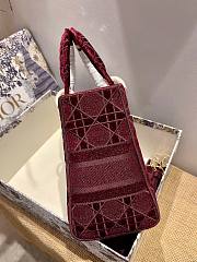 Okify Dior Lady D'Lite 24 Red Canvas - 2