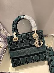 Okify Dior Lady D'Lite 24 Green Canvas - 6
