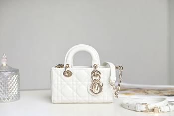 Dior Lady D - Joy Micro White Bag
