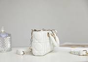 Okify Lady D-Joy Micro Bag White Cannage Lambskin Bag - 2