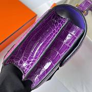 Hermes Constance Alligator Shiny Purple - 3