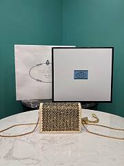 Prada WOC Gold Crystal Bag - 4