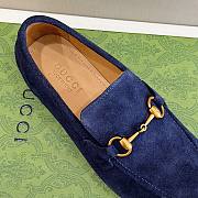 Gucci Jordaan Loafer Blue Suede - 2