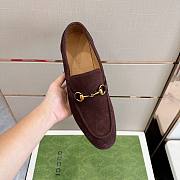 Gucci Jordaan Loafer Dark Brown Suede - 5