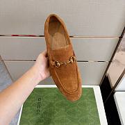 Gucci Jordaan Loafer Brown Suede - 6