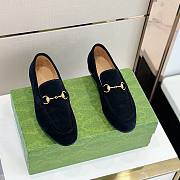 Gucci Jordaan Loafer Black Suede - 1