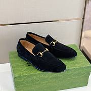 Gucci Jordaan Loafer Black Suede - 3