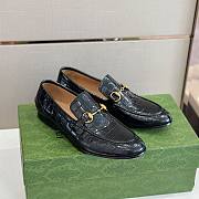 Gucci Jordaan Crocodile Loafer Black  - 2
