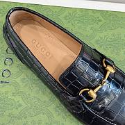 Gucci Jordaan Crocodile Loafer Black  - 6
