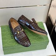 Gucci Jordaan Crocodile Loafer Brown - 3