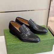 Gucci Loafer With Interlocking G Black Leather  - 3