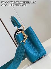 Louis Vuitton Capucines Mini Python Handle Blue - 2