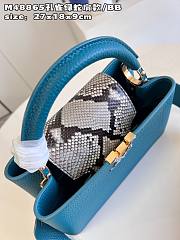 Louis Vuitton Capucines BB Python Handle Blue - 4