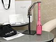 Okify Celine Shoulder Bag Claude In Shiny Calfskin Pink - 4