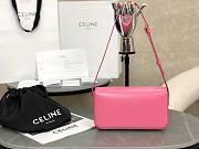 Okify Celine Shoulder Bag Claude In Shiny Calfskin Pink - 6