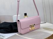 Okify Celine Shoulder Bag Claude In Shiny Calfskin Light Pink - 4