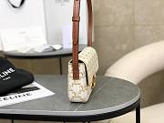 Okify Celine Shoulder Bag Claude In Triomphe Canvas And Calfskin White - 5