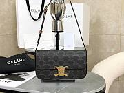 Okify Celine Shoulder Bag Claude In Triomphe Canvas And Calfskin Tan - 1