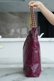 CC 22 Medium Handbag Wine Red Shiny Calfskin - 5