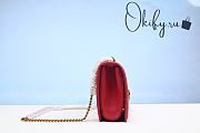 D&G Large Devotion Bag In Quilted Nappa Leather Red - 6