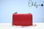 D&G Large Devotion Bag In Quilted Nappa Leather Red - 2